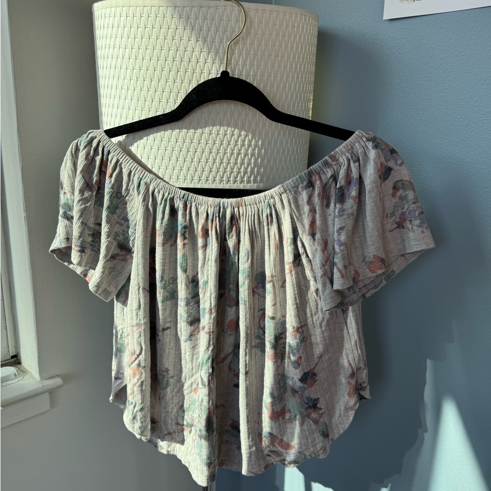 Floral Off-Shoulder Women’s Blouse